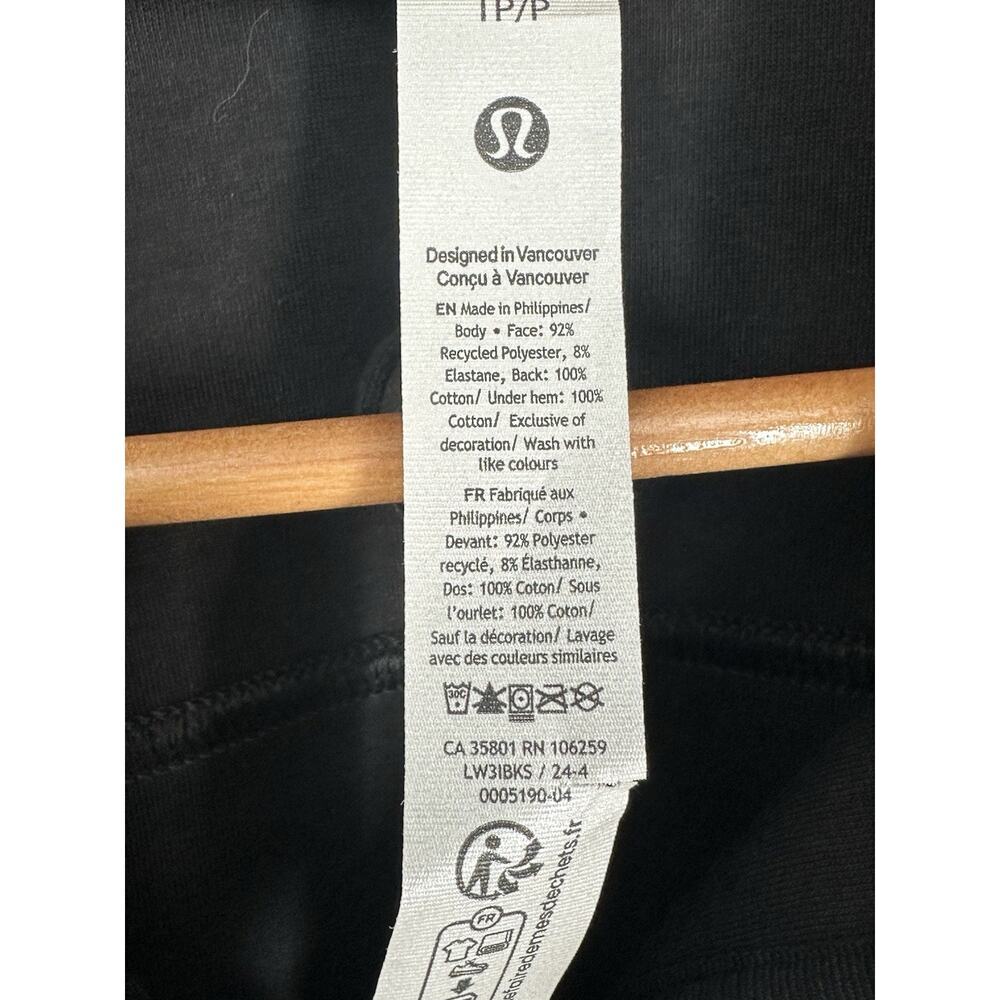 Lululemon Scuba Oversized Half Zip Funnel Neck Velvet Black Size XS/S NWT - Picture 3 of 6